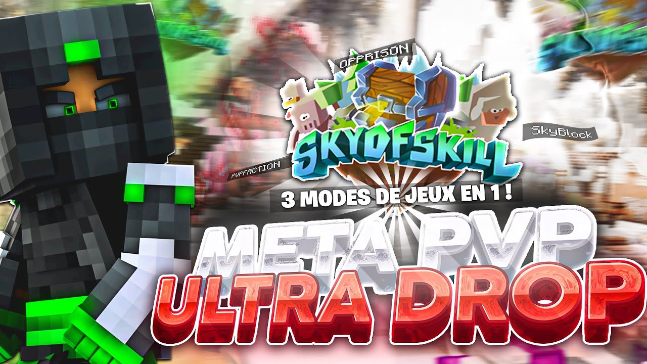 Ce SERVEUR Minecraft mélange PvP Faction, Prison & Skyblock ! (3 modes en 1)