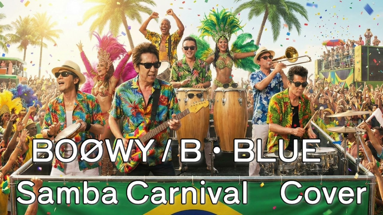 BOØWY「B・BLUE」– サンバ・カーニバル風 AI Cover / RE:Beat Lab