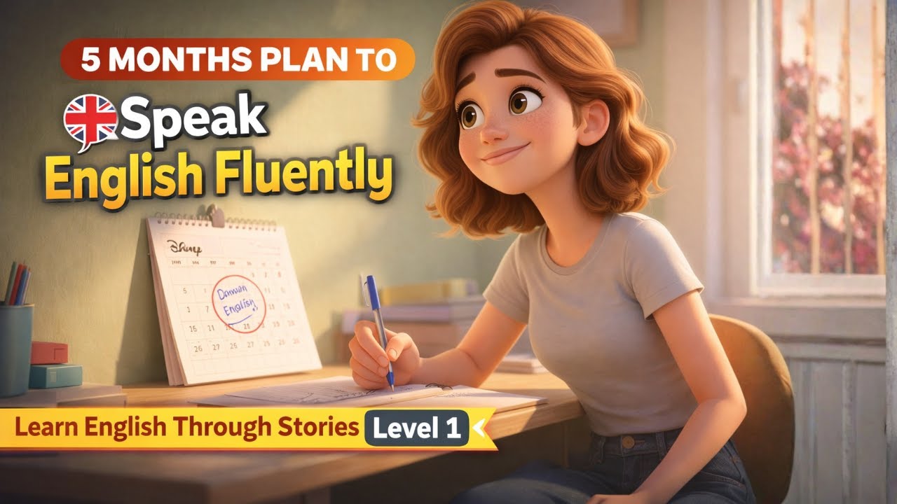 5 Months Plan to Speak English Fluently II  Learn English Through Stories Level 1