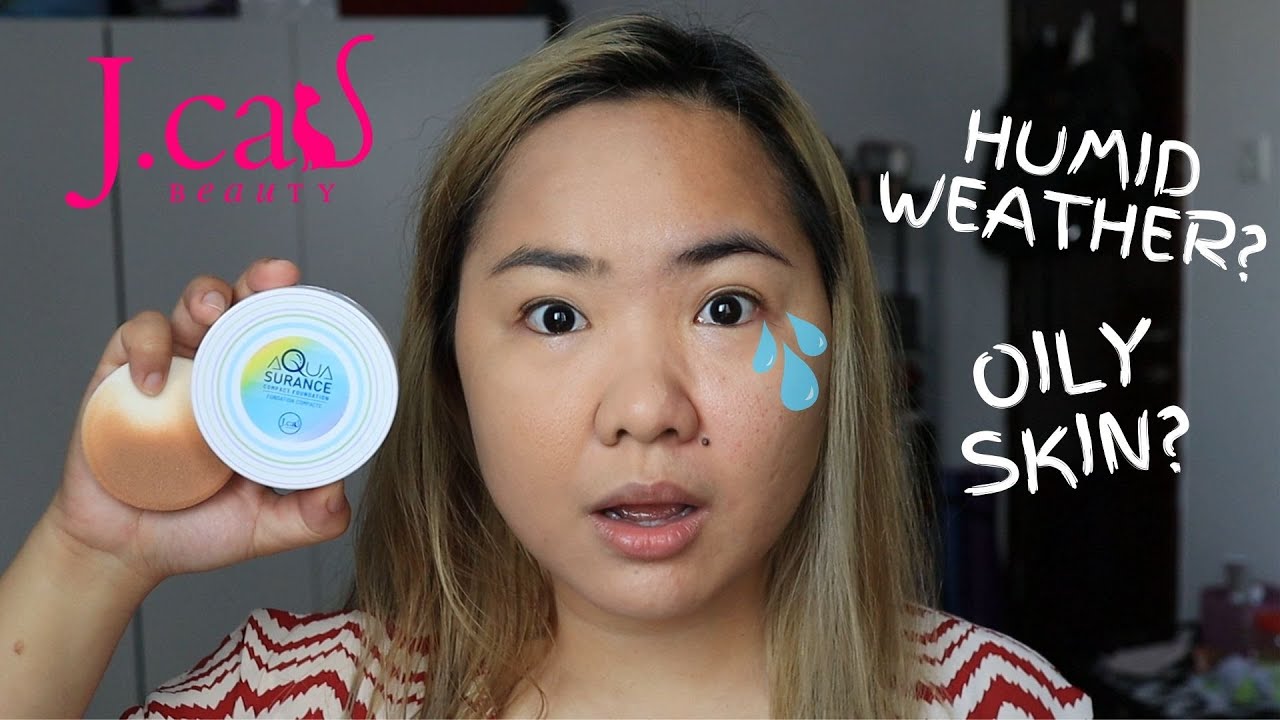 Jcat Aquasurance Powder Foundation on oily skin and humid weather??