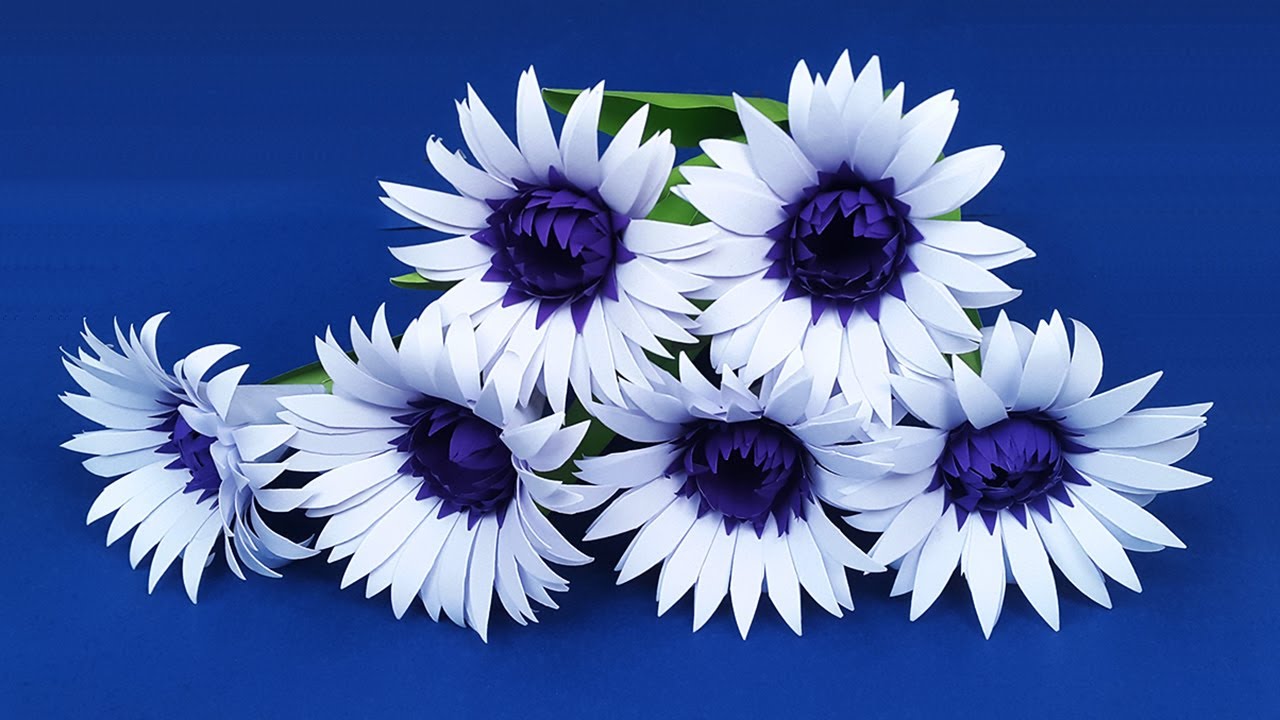 DIY Home Decor Paper Flowers Making 🌼 Beautiful Flowers Making With Paper 🌻 Paper Craft