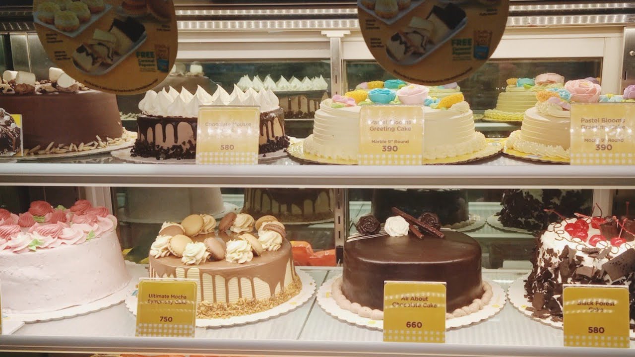 Goldilocks Cake Display With Price