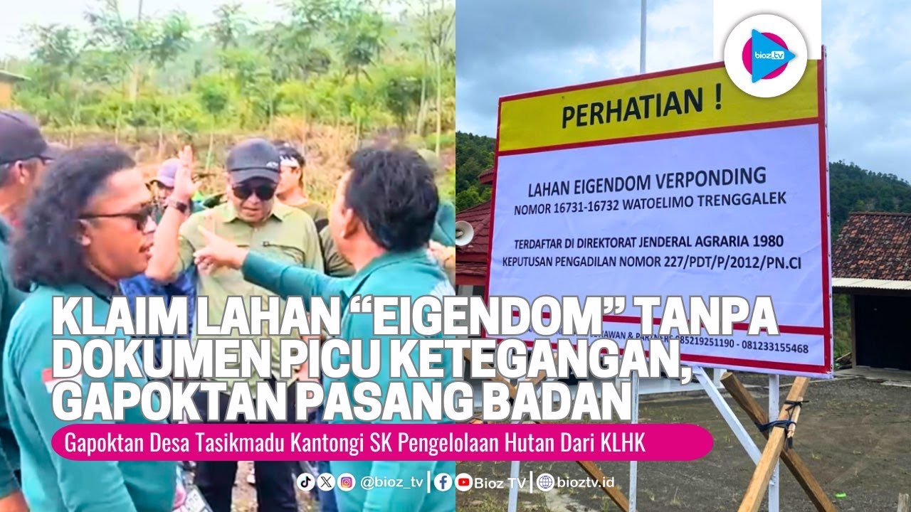 Klaim Lahan “Eigendom” Tanpa Dokumen Picu Ketegangan di Tasikmadu, Gapoktan Pasang Badan - bioztv.id