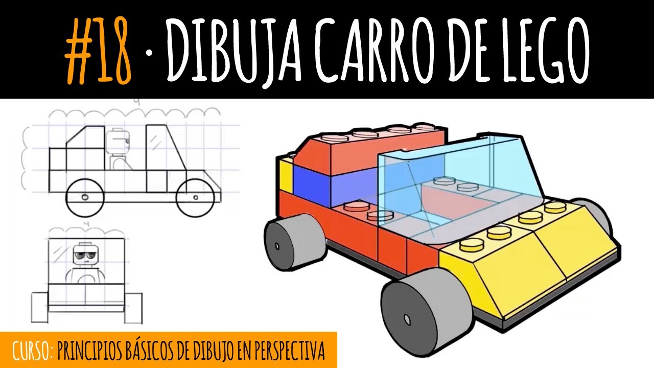 Dibuja carro de LEGO (Curso de dibujo)