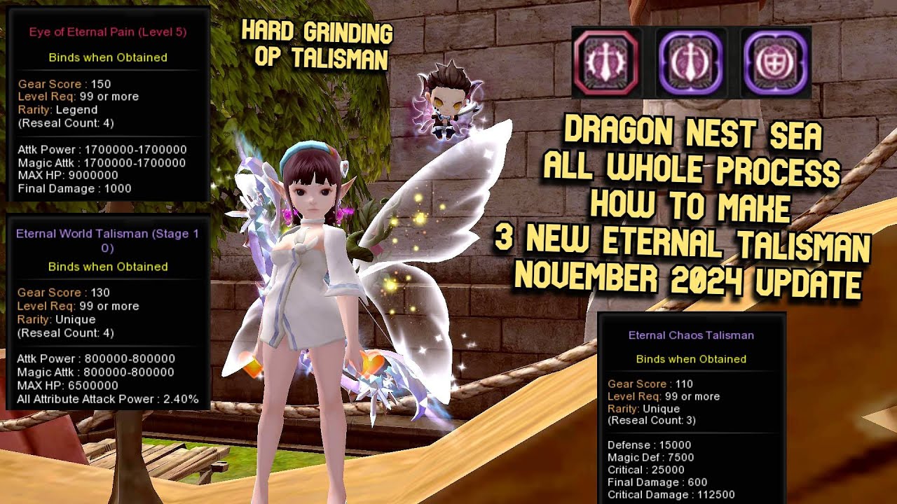 New 3 OP Eternal Talisman : Whole Process How To Make Eternal World , Eyes of Pain & Chaos Talisman