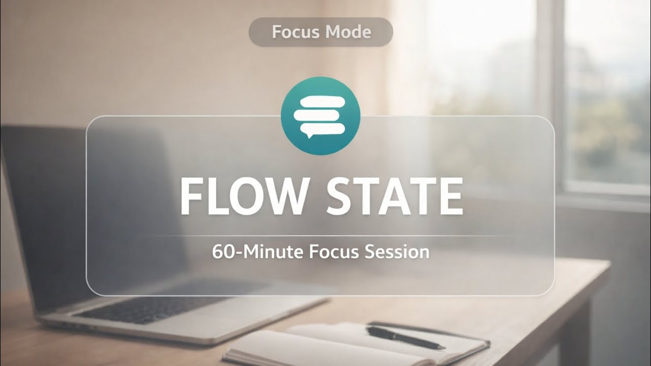 60-Minute Flow State | Deep Focus Music for Productivity 🚀