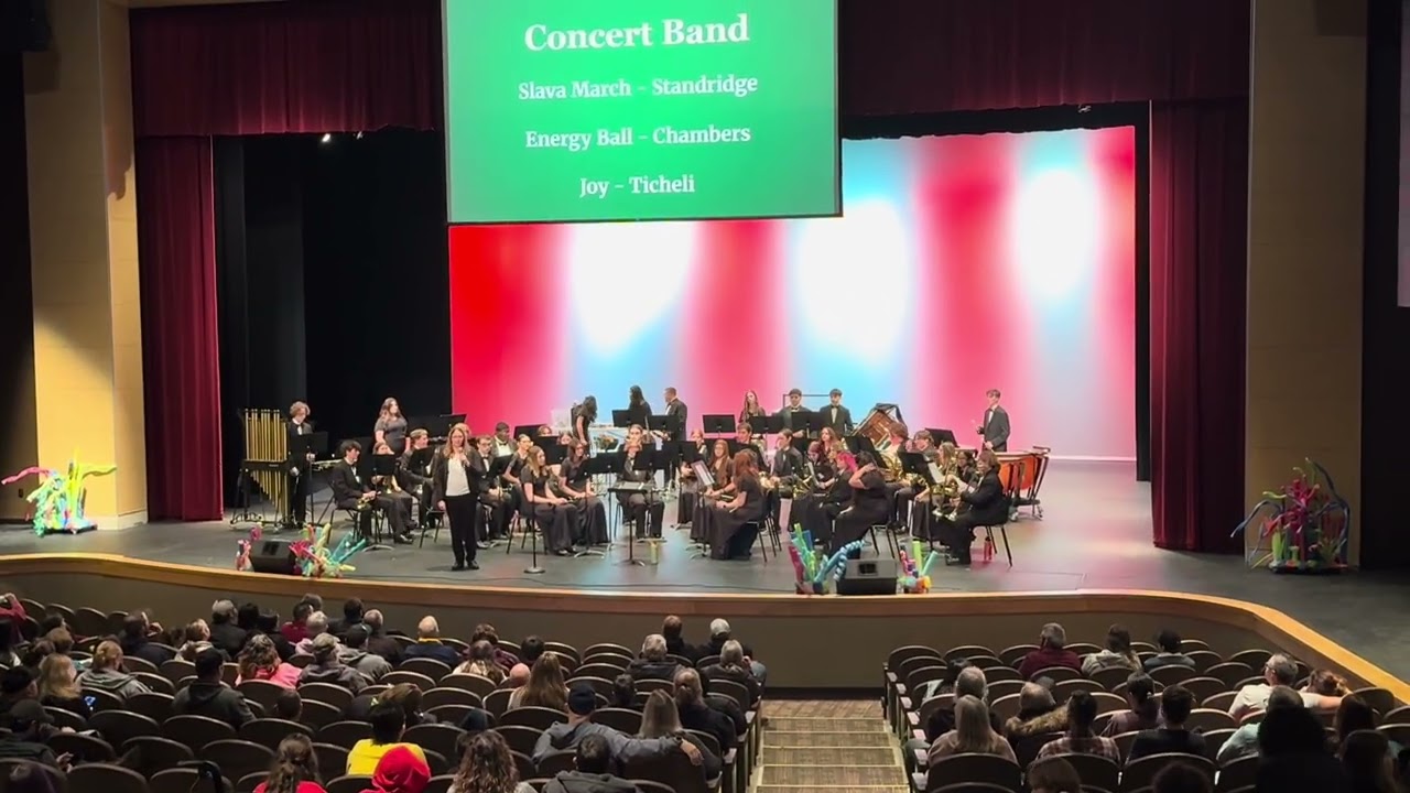 Swartz Creek Middle School and High School Bands Pre Festival Performance 2/18/26