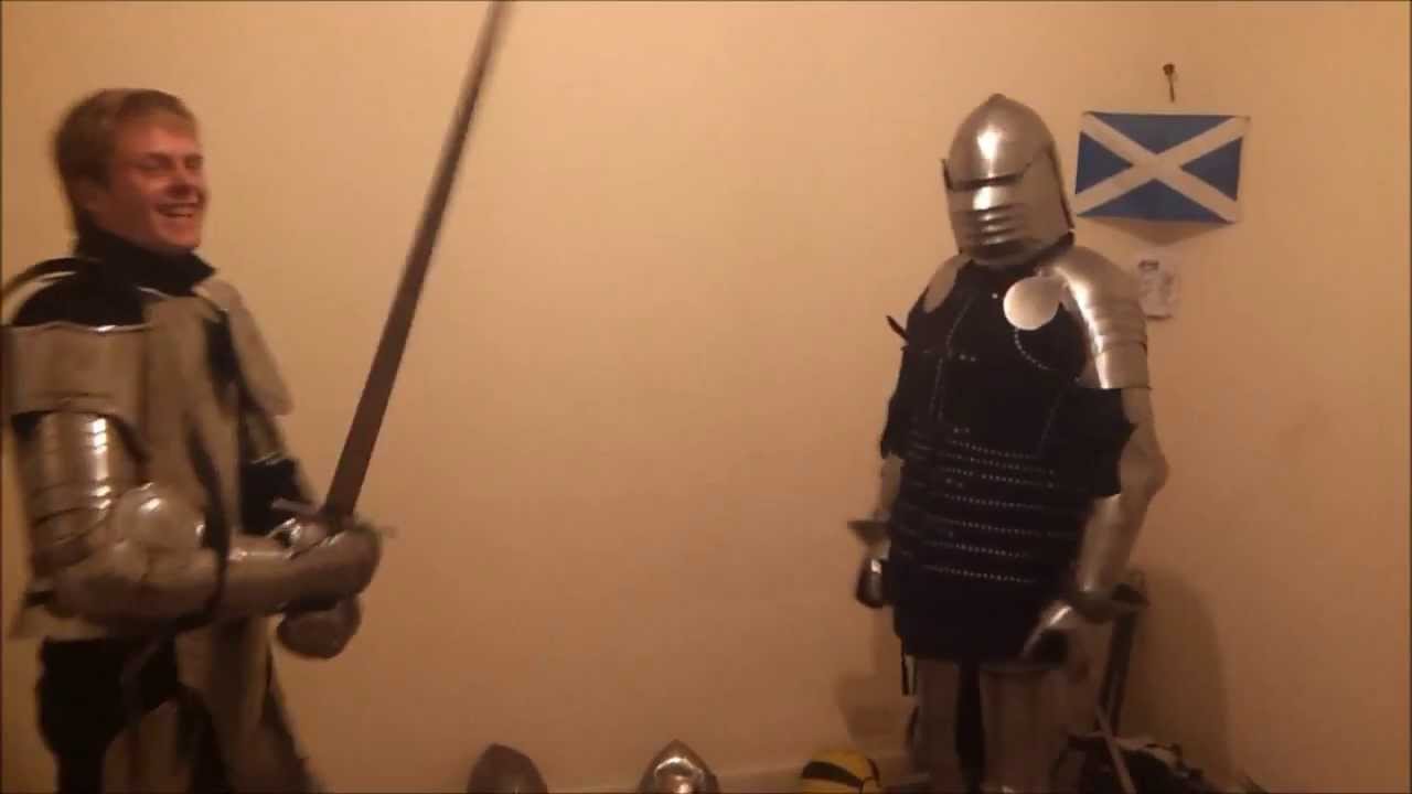 Team Scotland testing armour Age of Craft producing