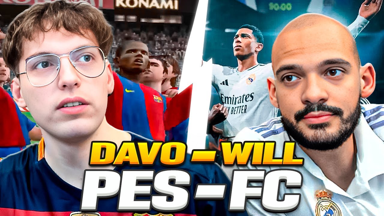 DAVOO XENEIZE (BARCA) VS WILL (REAL MADRID) - EA FC 25 y PES 6 - ¿QUIEN ES MEJOR?