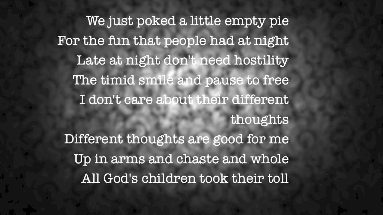 Twist in my sobriety Tanita Tikaram 1989 lyrics