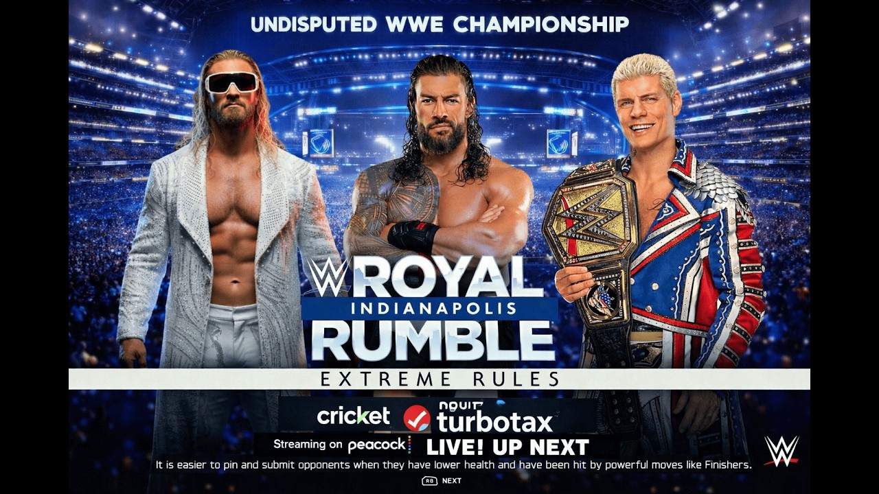 WWE 2K25 — Rollins vs. Reigns vs. Rhodes — Triple Threat Extreme Rules!