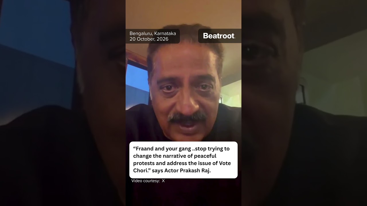 Fraand and your gang...stop trying to change the narrative of peaceful protests: actor Prakash Raj.