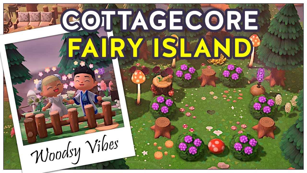 BEST Natural Cottagecore Fairy Island - Island Tour Animal Crossing New Horizons 5 Star
