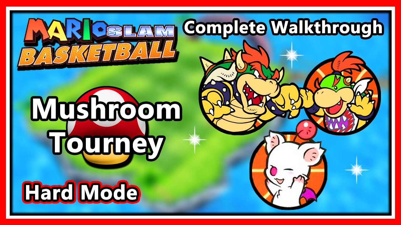 Mario Slam Basketball (Mario Hoops: 3-on-3) - CW - Mushroom Tourney | Hard Mode