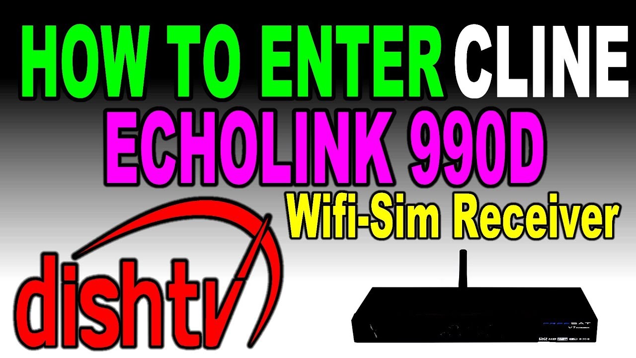 Learn to enter cline in Echolink 990D sim wifi receiver