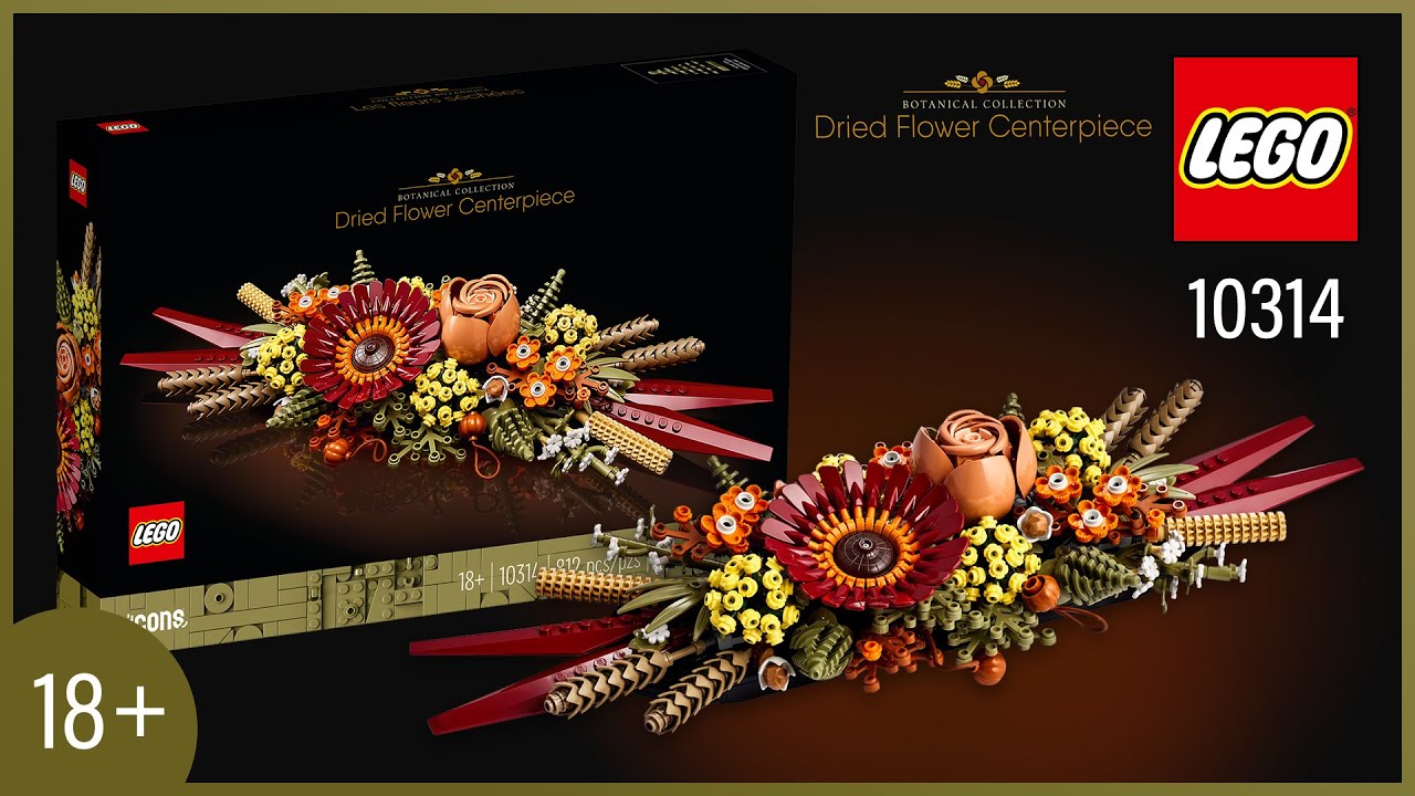 LEGO® Icons Dried Flower Centerpiece (10314)[812 pcs] Speed Build @TopBrickBuilder18plus
