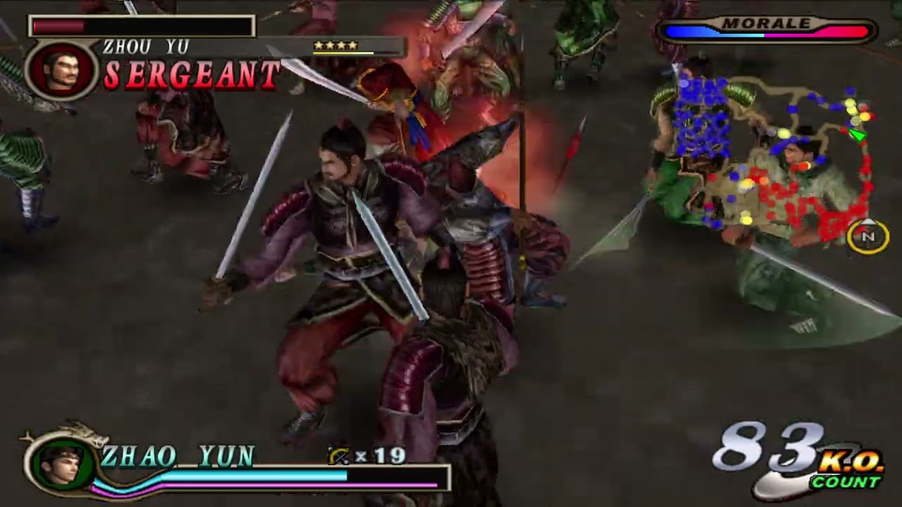 Dynasty Warriors 2 Zhao Yun Battle at Yi Lang Walkthrough