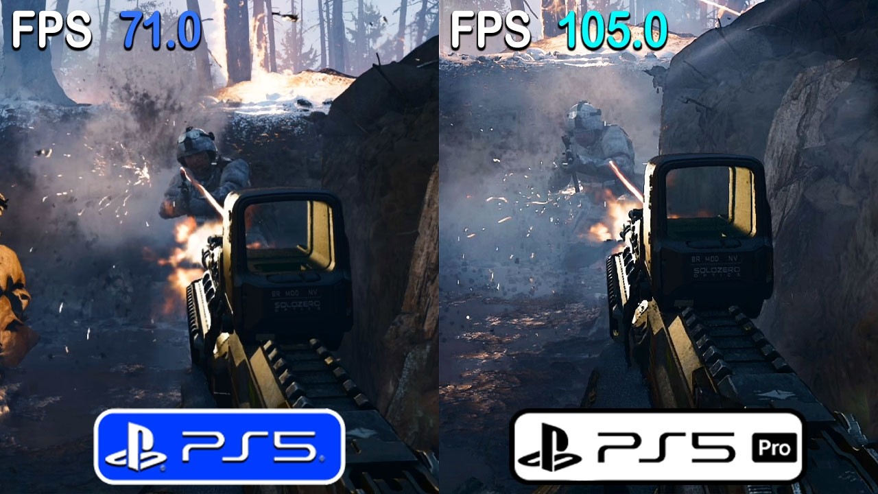 Modern Warfare 4 - PS5 vs PS5 PRO Graphics & Frame Rate Comparison (Campaign)