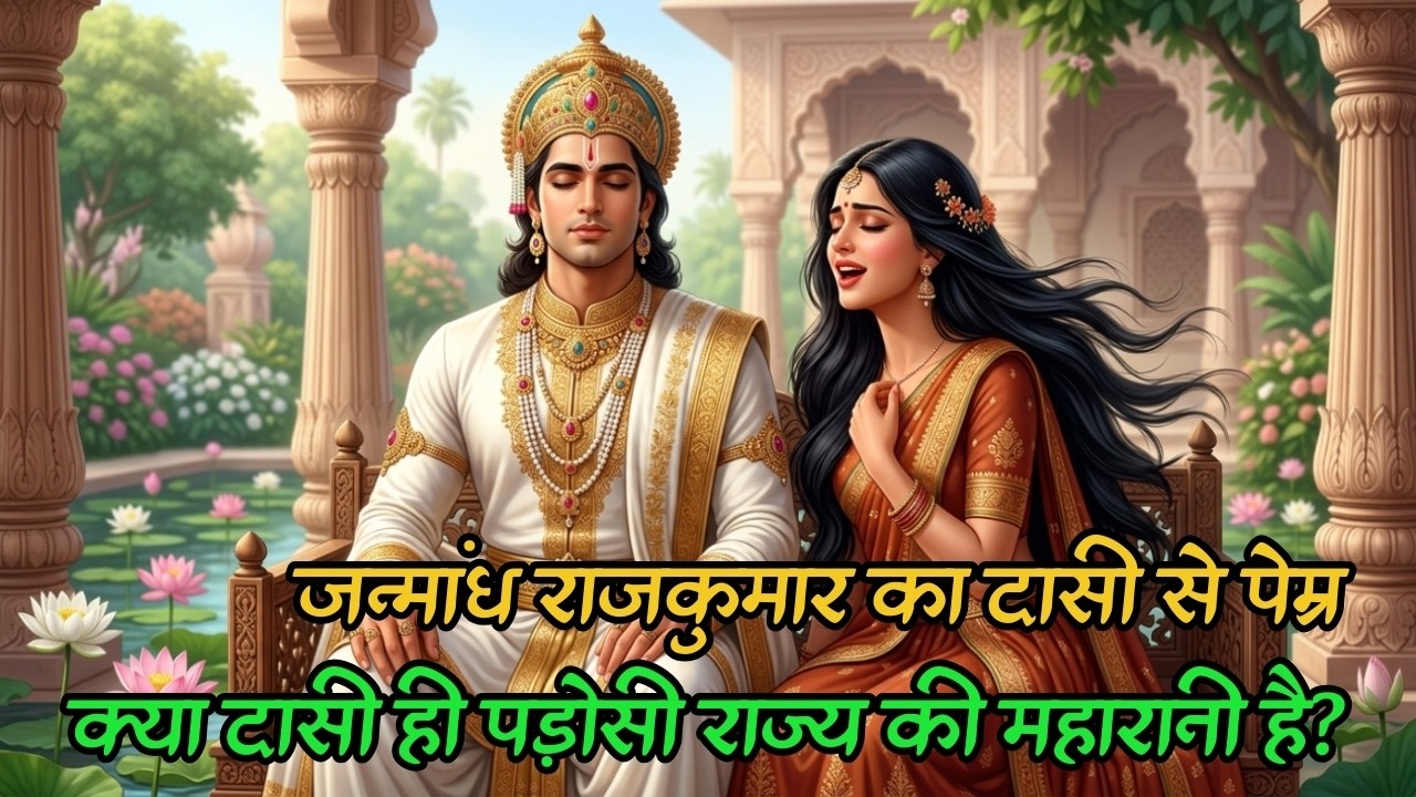 जन्मांध राजकुमार को उस दासी के मधुर स्वर से प्रेम हुआ जो वास्तव में पड़ोसी राज्य की गुप्त महारानी थी