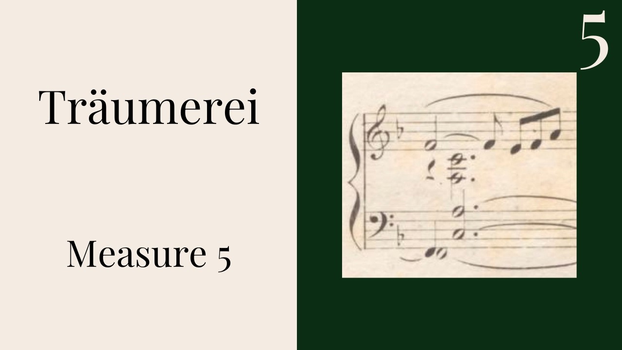 How to Play Schumann Traumerei on Piano, Op. 15, No. 7 - 24 Day Overview--Video 5 (measure 5)
