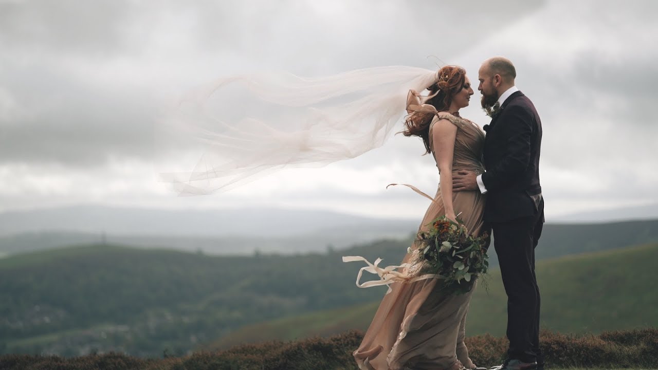 Rainy Outdoor Wedding Ceremony in the UK | Feat. Fire Dancers