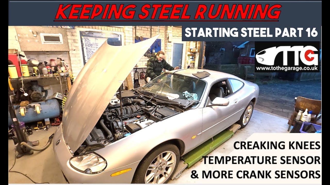 Starting Steel Ep 16 my JAGUAR XK8 gets a new temperature sensor, crankshaft sensor, and more!