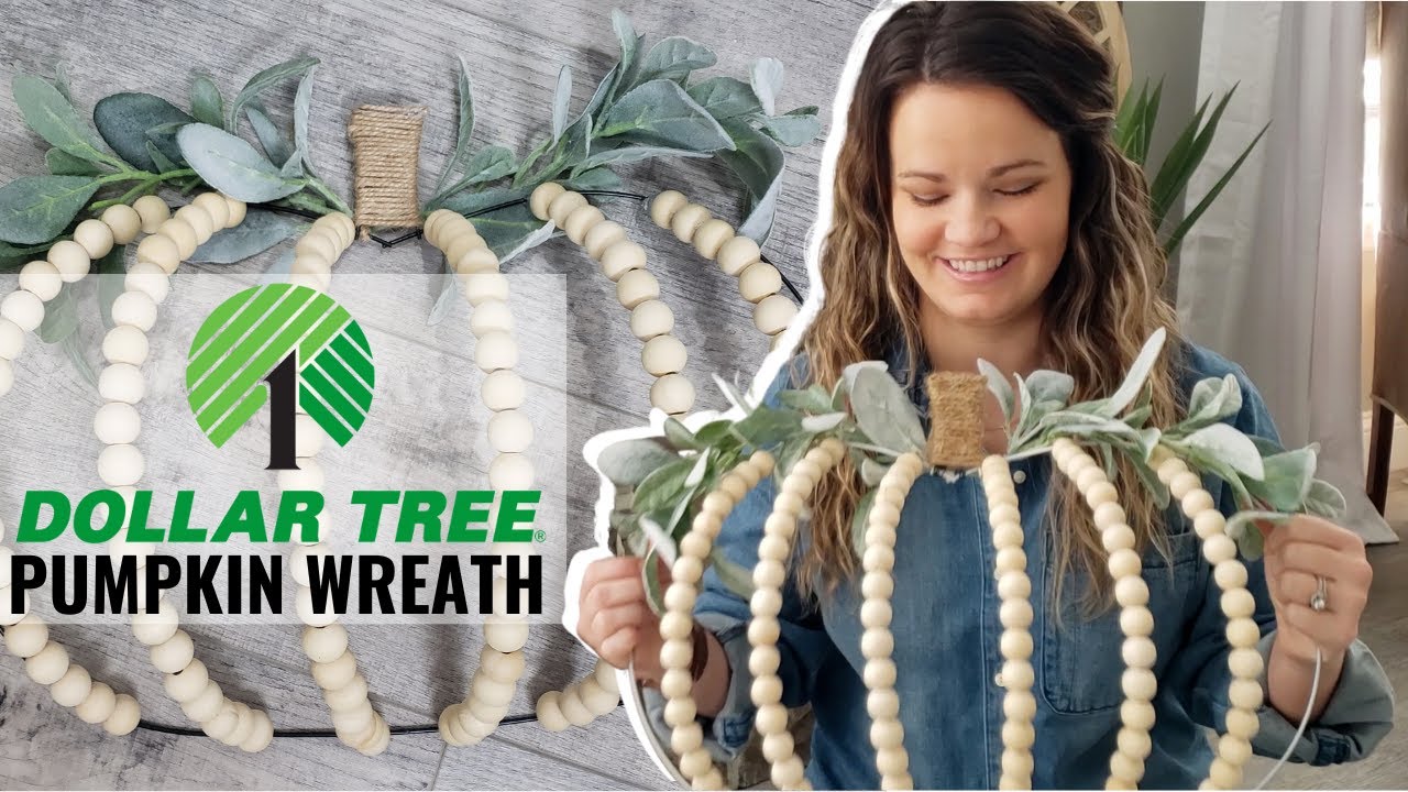Dollar Tree Pumpkin Wreath DIY | Meagan Nichole DIY & Lifestyle