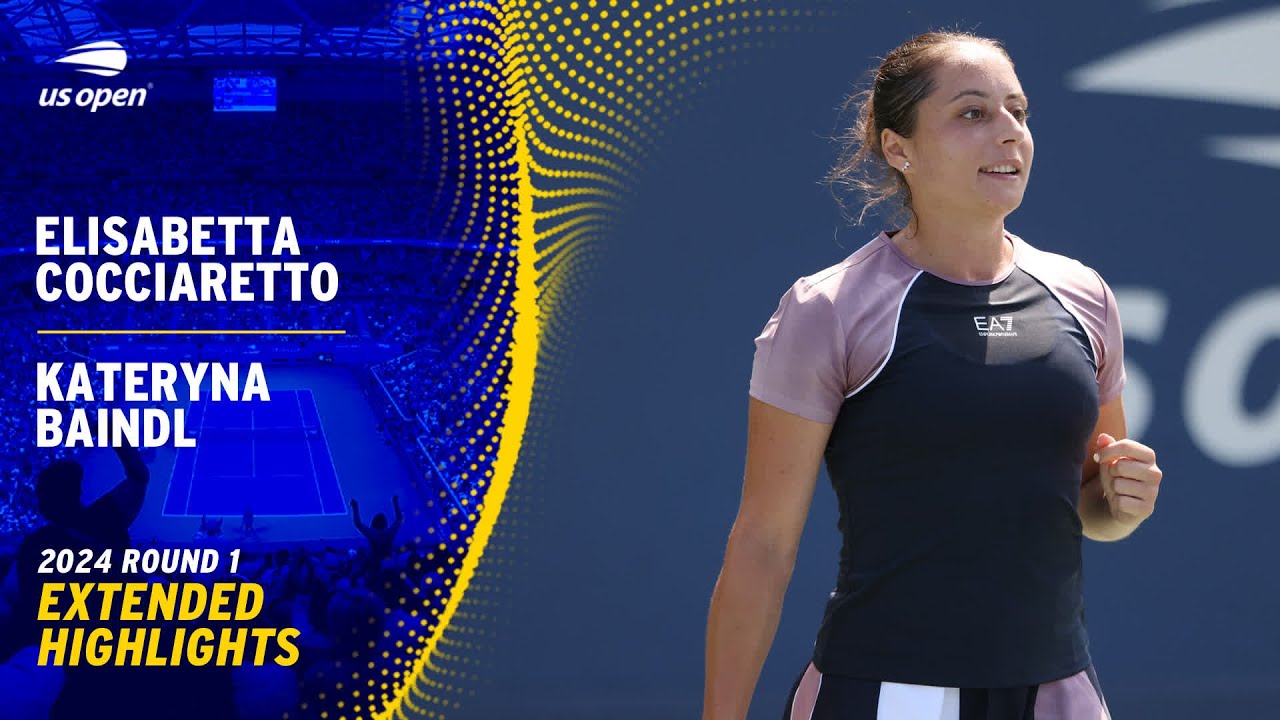 Elisabetta Cocciaretto vs. Kateryna Baindl Extended Highlights | 2024 US Open Round 1