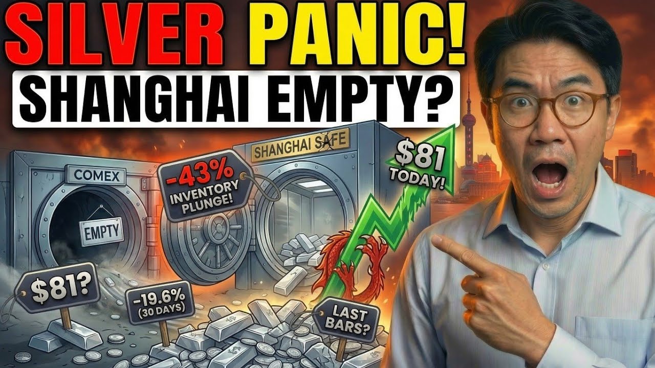 Шанхайский серебряный ажиотаж: сегодня $81 + хранилища -19,6% за 30 дней, запасы резко сократилис...