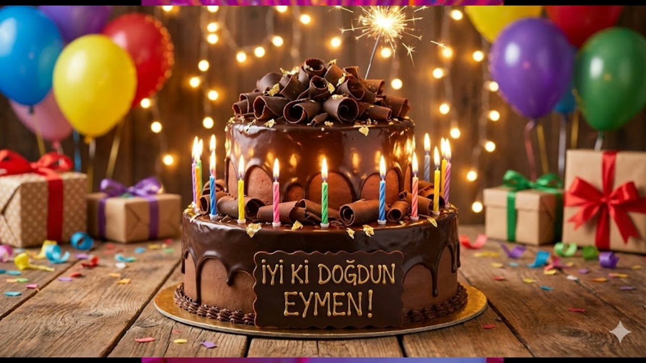 İyi Ki Doğdun Eymen! 🎂 - İsme Özel Hareketli Doğum Günü Şarkısı (Pasta Kesme Müziği)