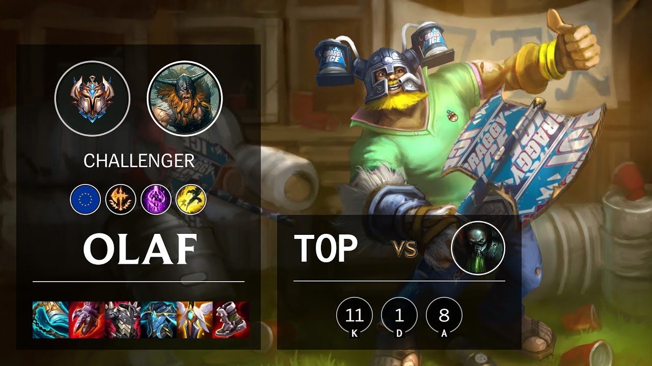 Olaf Top vs Urgot - EUW Challenger Patch 11.6