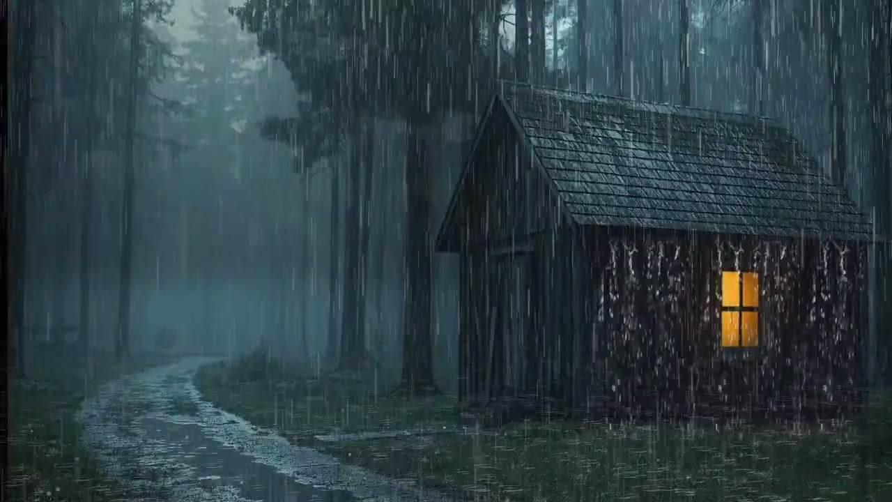 Powerful Rain and Thunder for Fast Sleep and Relax