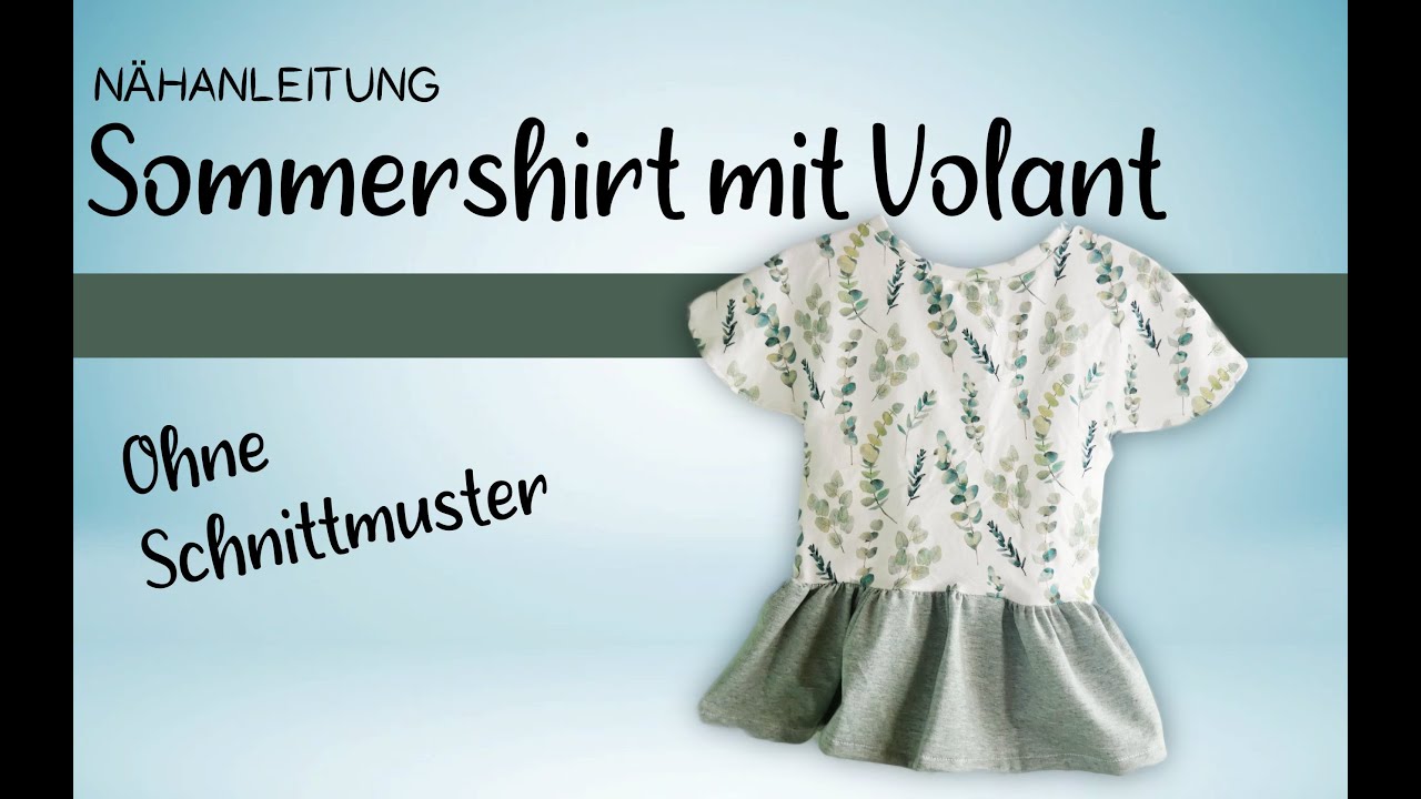 Sommerkleid n&auml;hen f&uuml;r Anf&auml;nger | N&auml;hen f&uuml;r Kinder ohne Schnittmuster |  Kleid n&auml;hen