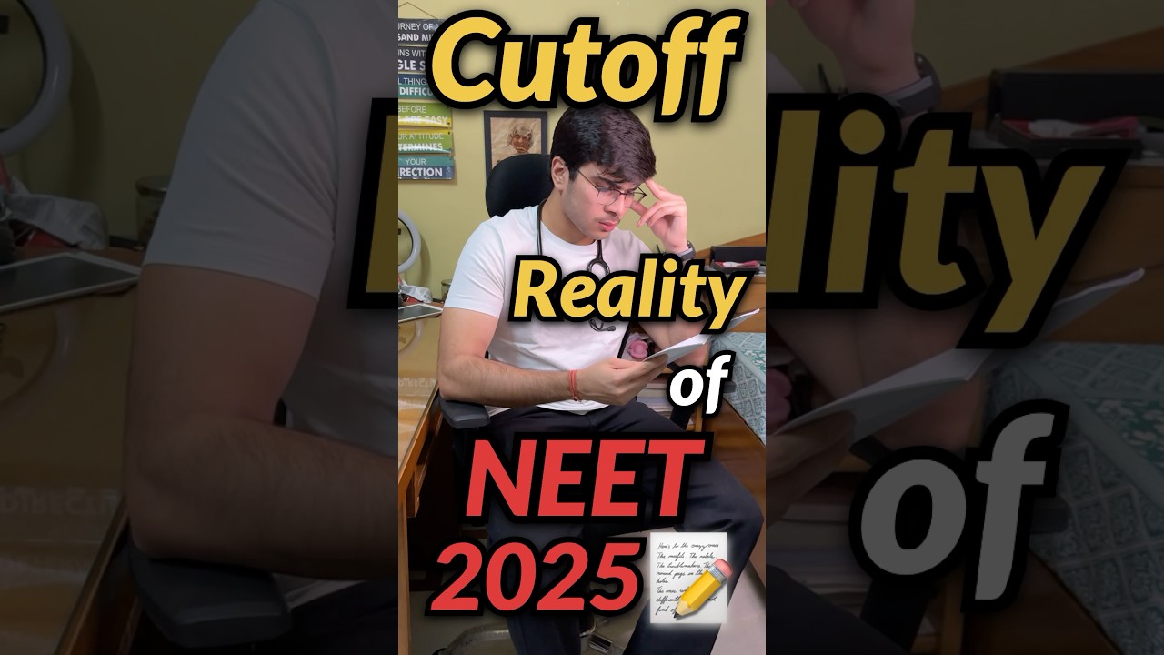NEET 2025 *cutoff* reality!!🤫📝 #neet #mbbs #neet2025 #cutoff  #neetaspirant