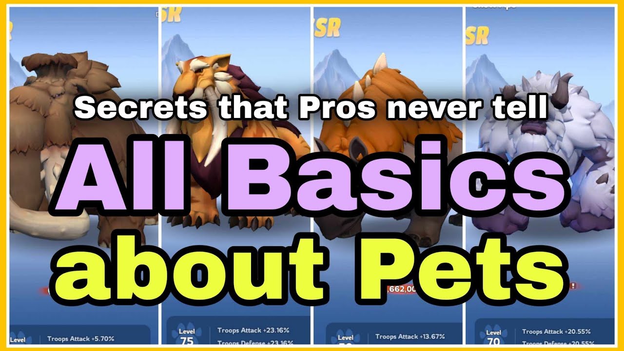 ❌ Don't Upgrade Wrong Pet | All Basics of Pet explained in Whiteout Survival