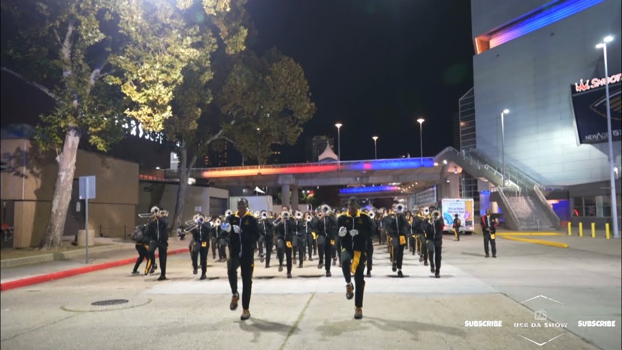 GRAMBLING STATE UNIVERSITY MARCHING OUT | BAYOU CLASSIC BATTLE OF THE BANDS 2025 