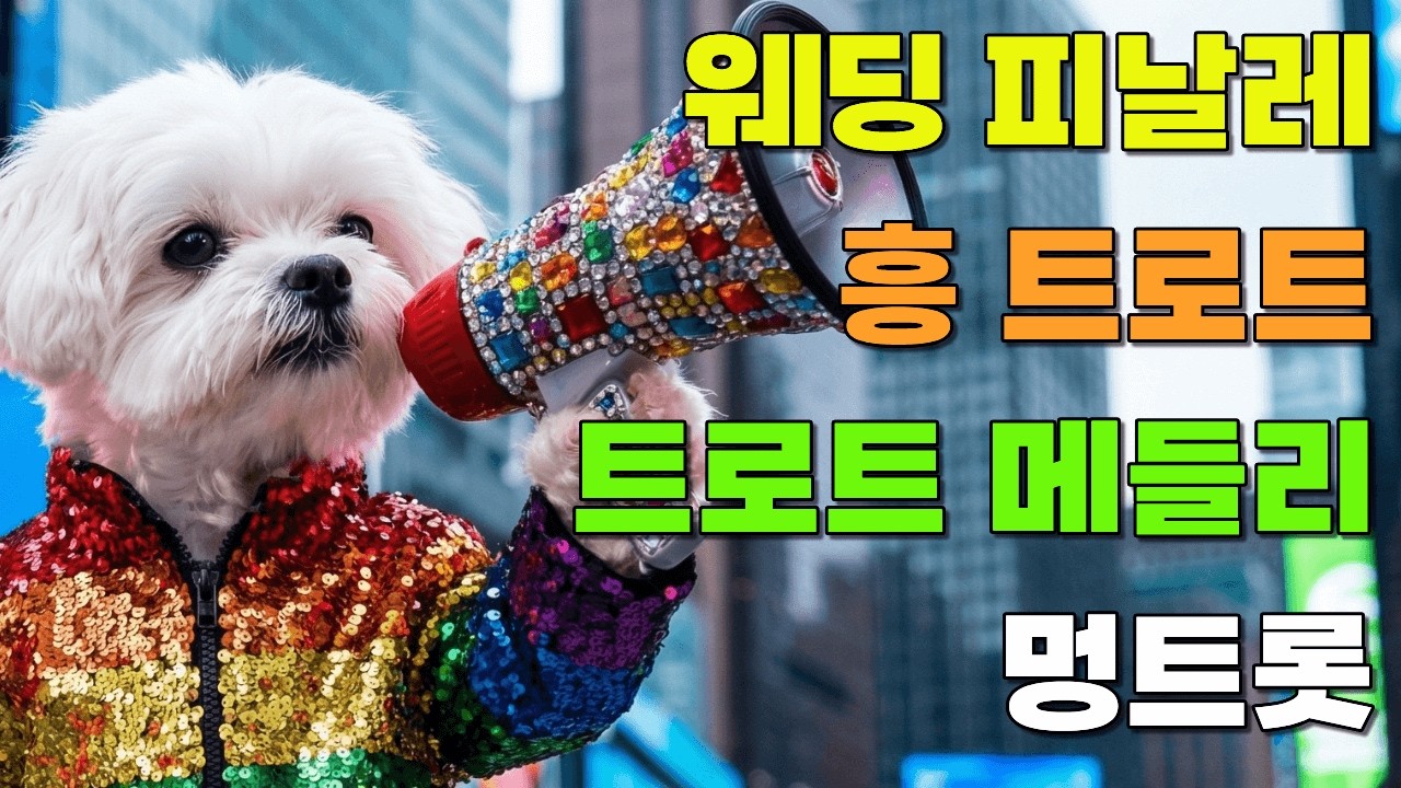 [플레이리스트] 🎤결혼식 2부에서 무조건 터지는 흥트로트 💍단체후렴 폭발 웨딩 피날레 메들리 연속듣기 | 멍트롯