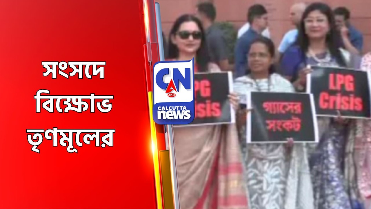 সংসদে বিক্ষোভ তৃণমূলের PARLIAMENT