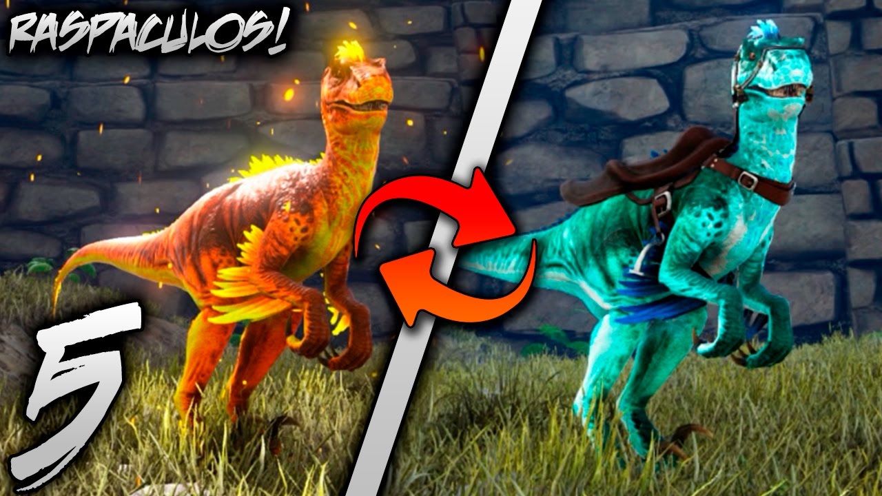 EVOLUCIONANDO DINOS ALPHA! PARECIDO A POKEMON! XD | RASPACULOS #5