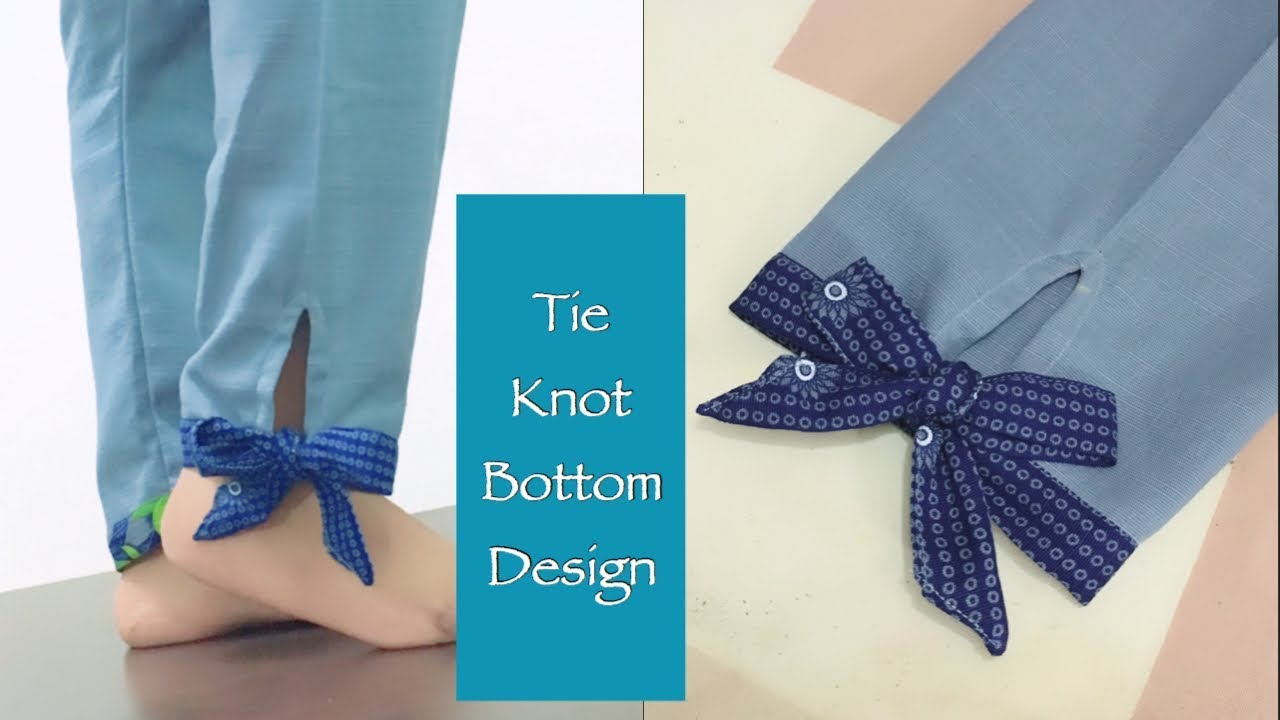 Tie Knot Capri Bottom Design | Cutting and Stitching | By The Ambari