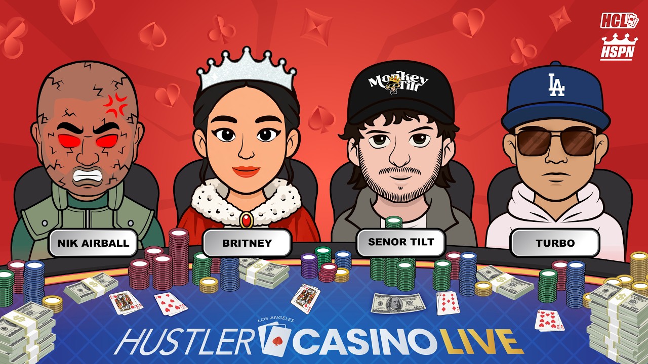 Britney, Nik Airball, Señor Tilt & Turbo Play HIGH STAKES $100/200 - Commentary by Charlie Wilmoth