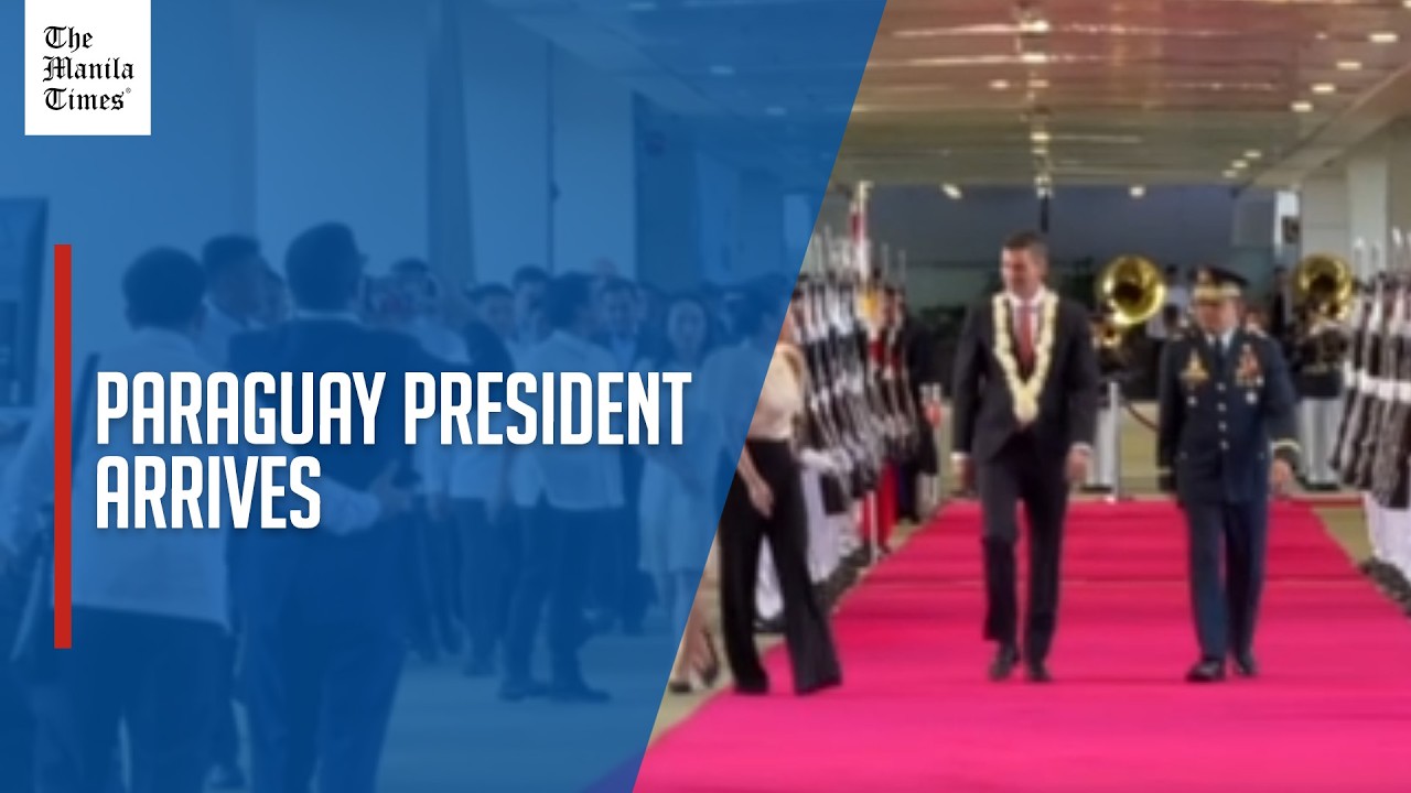 Paraguay president arrives in Manila