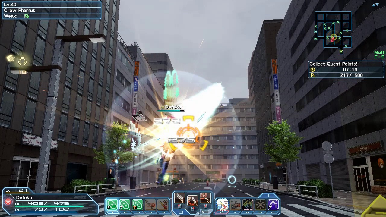 PSO2 Running Through Tokyo.