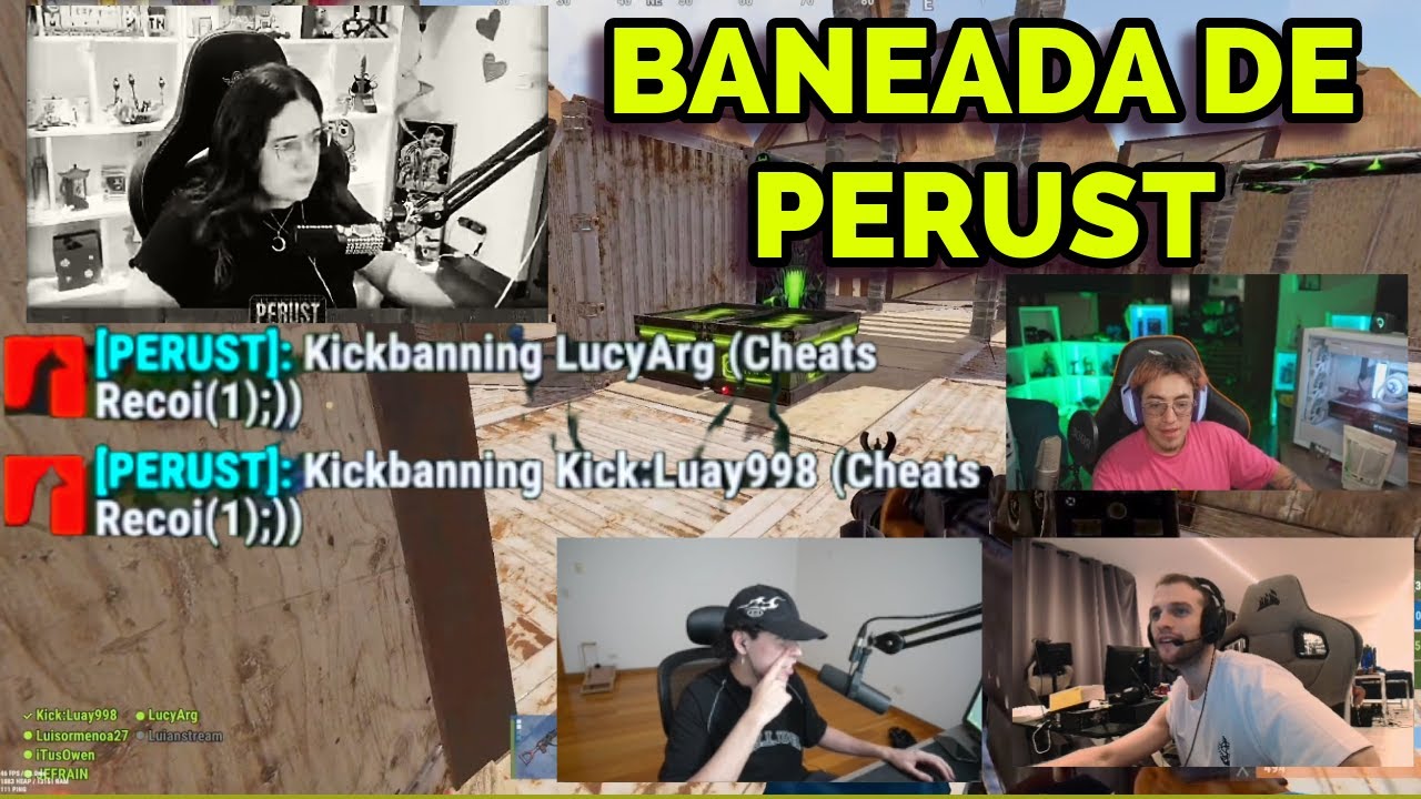 🚨 LUCYARG BANEADA DE PERUST POR CHEATS ‼️ REACCIÓN DE GLOGLO, SPREEN Y ZEKO 🔥