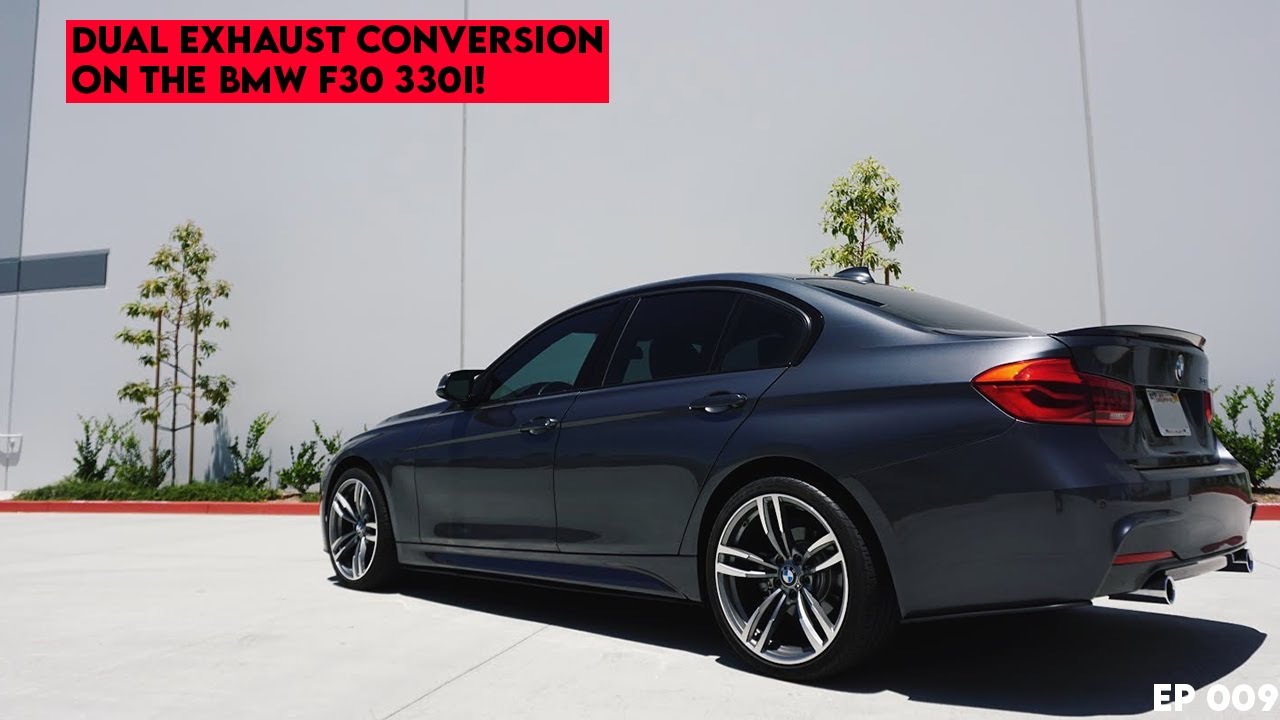 F30 330i Gets Dual Exhaust! Installing an OEM 340i Exhaust! - EP 009