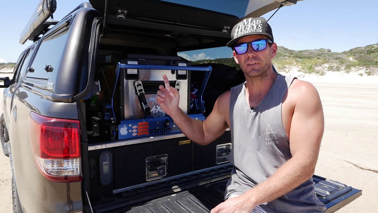 OUR BT50 SETUP  - IN THE BACK OF THE UTE