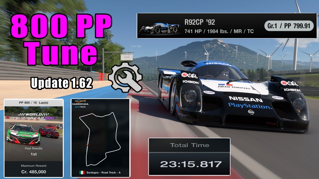 GT7|Fast Money Build!|R92CP '92|Sardegna 800pp Tune|1.62