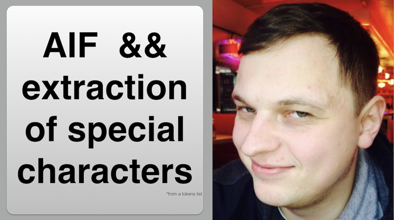 AIF && extraction of special characters