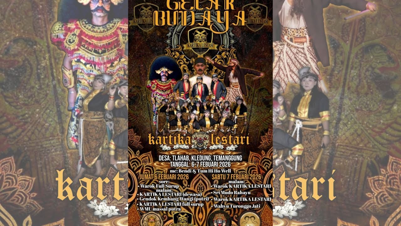 Live Gelar Budaya Kartika Lestari || Desa Tlahab,Klidung ,Temanggung 6-7 Februari 2026
