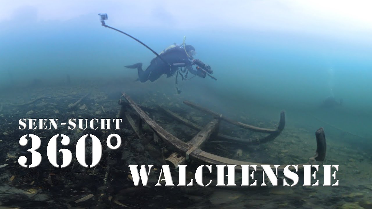 4K 360° VR : Tauchen im Walchensee : Walchenseebucht : Seen-Sucht : @Underwaterworld Shark